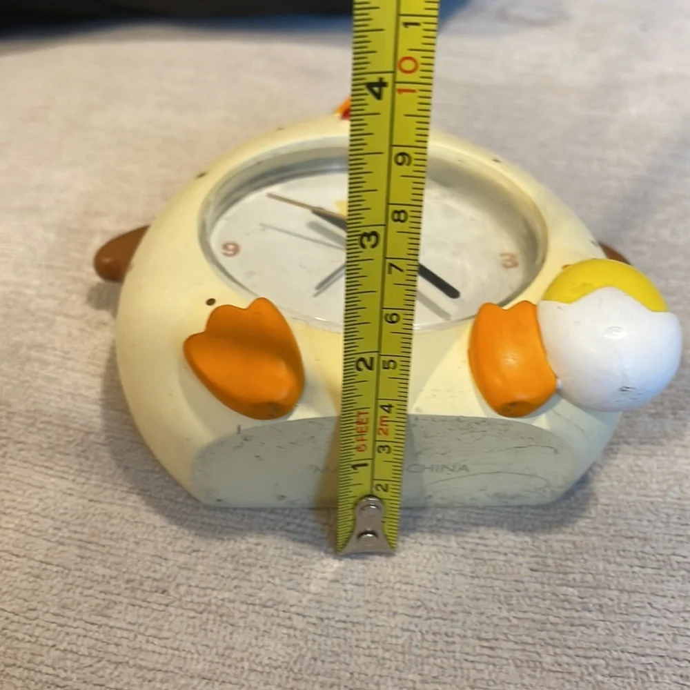 Vintage RARE la brea Chicken Alarm Clock, La Brea Quartz Movement, Heavy…